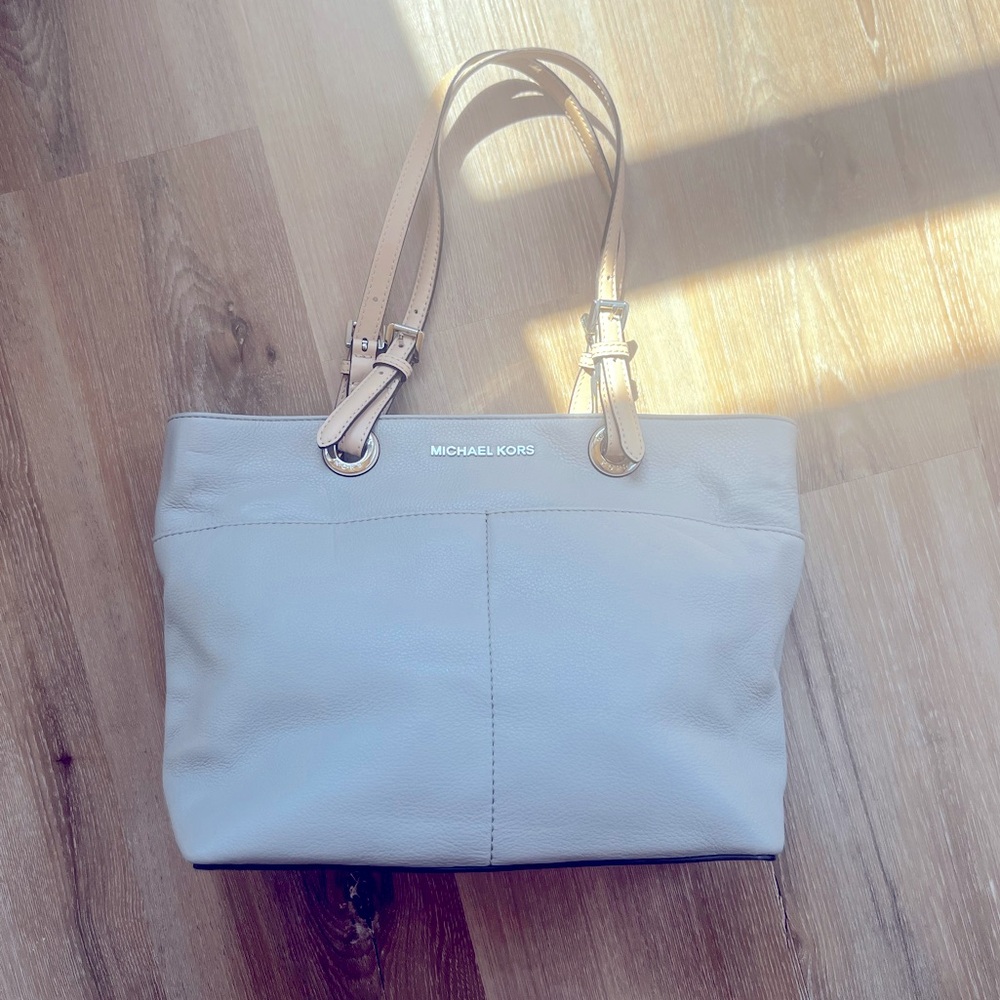 gray/tan Michael Kors tote bag- never used